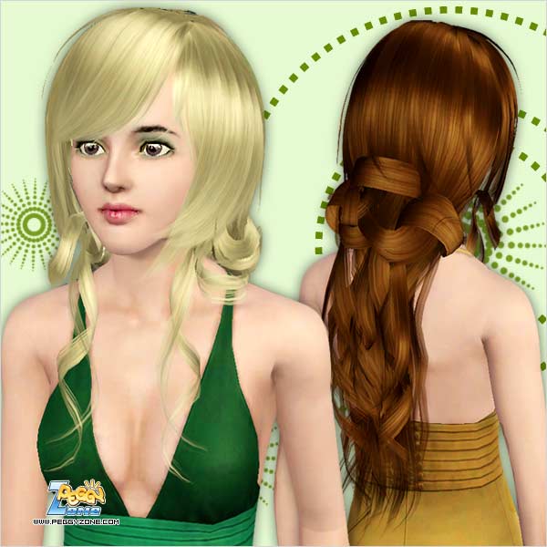 Fancy braid ID 373 by Peggy Zone for Sims 3