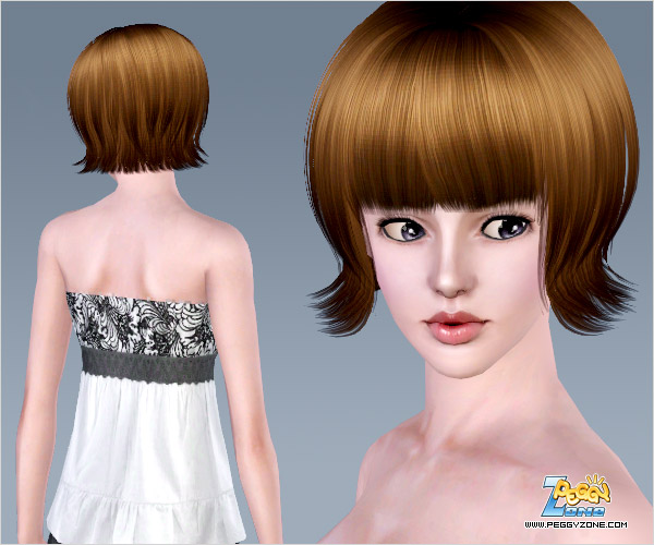 Retro bob ID 381 by Peggy Zone for Sims 3