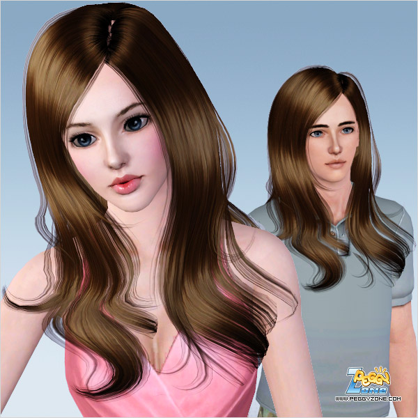 Simple and Pretty hair ID 441 by Peggy Zone for Sims 3