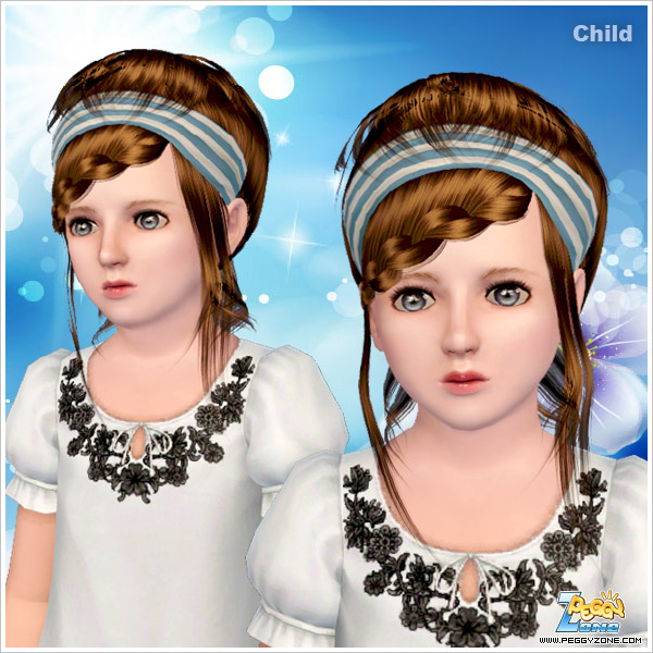 Stuning hairstyle ID 848 by Peggy Zone for Sims 3