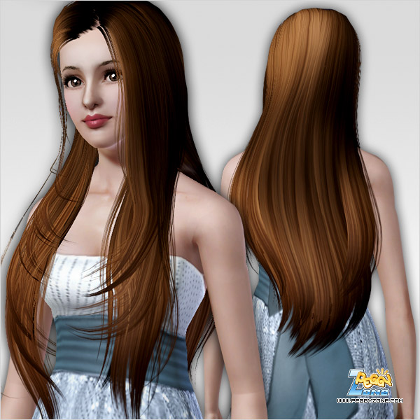 Smooth hairstyle ID 53 by Peggy Zone for Sims 3