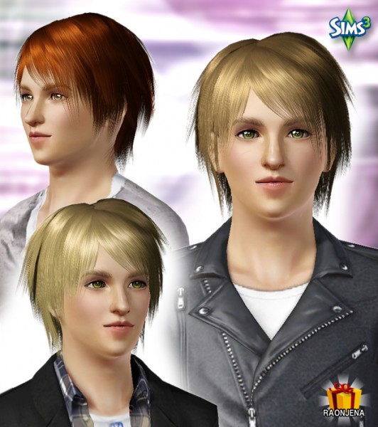 The messy cool hairstyle  Conversion hair 21 by Raonjena for Sims 3