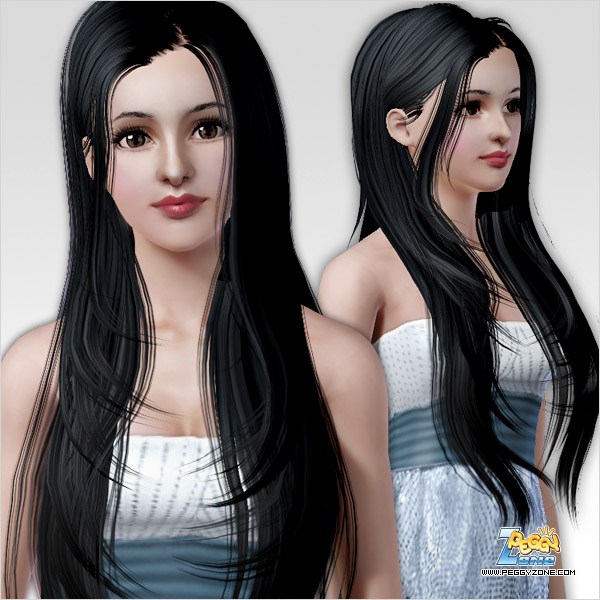 Smooth hairstyle ID 53 by Peggy Zone for Sims 3