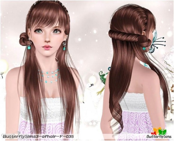 Brilliance hairstyle   Hair 35 by Butterfly for Sims 3
