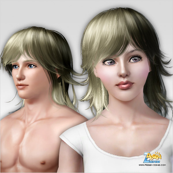 Special layered haircut ID 000001 By Peggy Zone for Sims 3