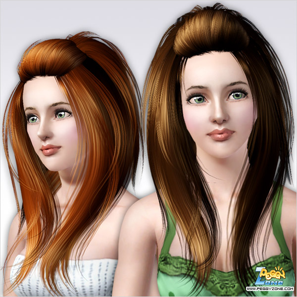 Rolled bangs hairstyle ID 62 by Peggy Zone for Sims 3