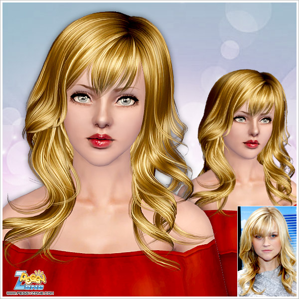 Cute curly hairstyles ID 000061 by Peggy Zone for Sims 3