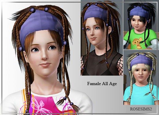 African hairstyle by Rose Sims  for Sims 3