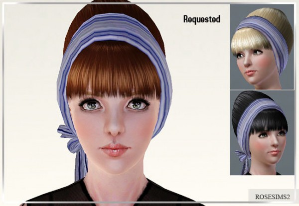 Headband hairstyle by Rose Sims for Sims 3