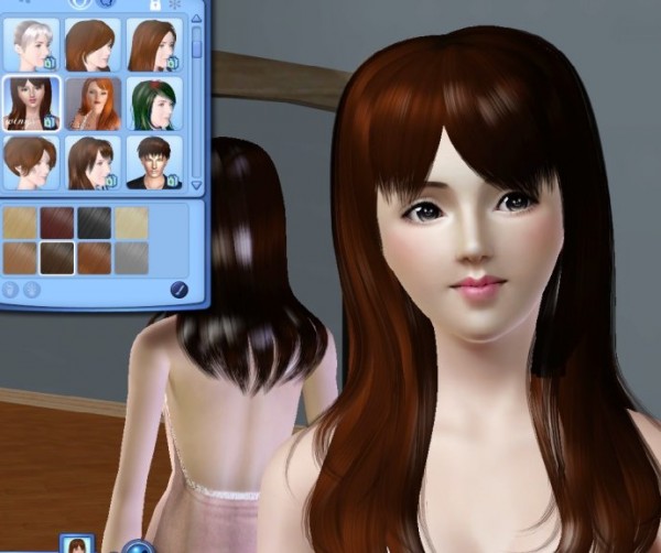 Fabulous hairstyles with bangs   Dream by Wings for Sims 3