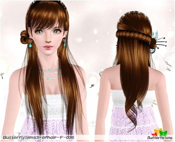 Brilliance hairstyle   Hair 35 by Butterfly for Sims 3