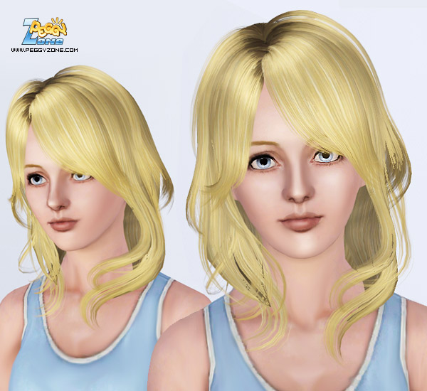 Layered hairstyle ID 01 by Peggy Zone for Sims 3