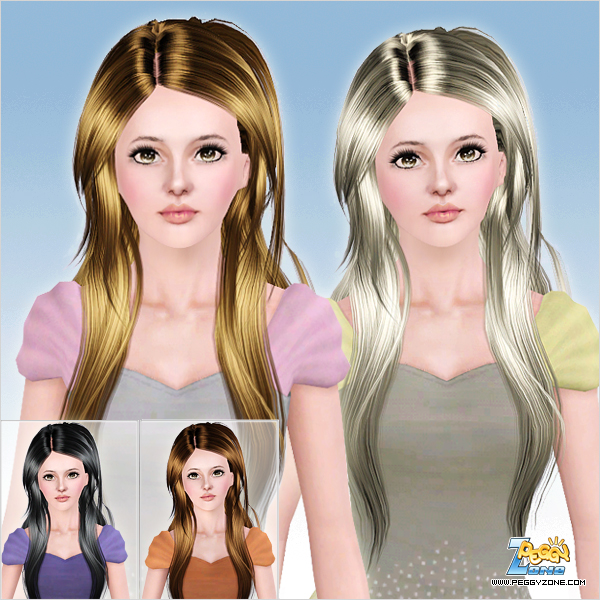 Face framing highlights hairstyle ID 712 by Peggy Zone for Sims 3