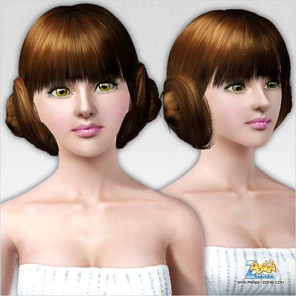Snails chhignon hairstyle ID 138 by Peggy Zone for Sims 3