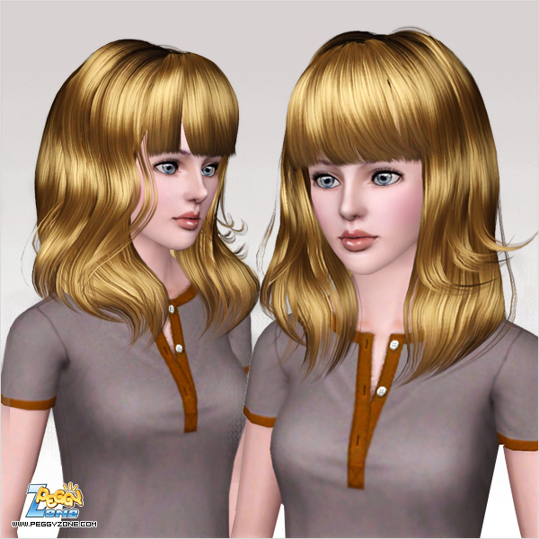 Framing hair highlights ID 491 by Peggy Zone for Sims 3