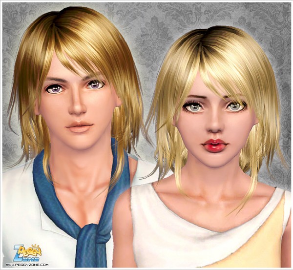 Layered step by step hairstyles ID 888 by Peggy Zone for Sims 3