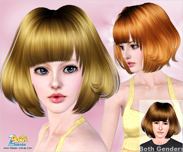 Inverted bob hairstyles ID 445 by Peggy Zone for Sims 3