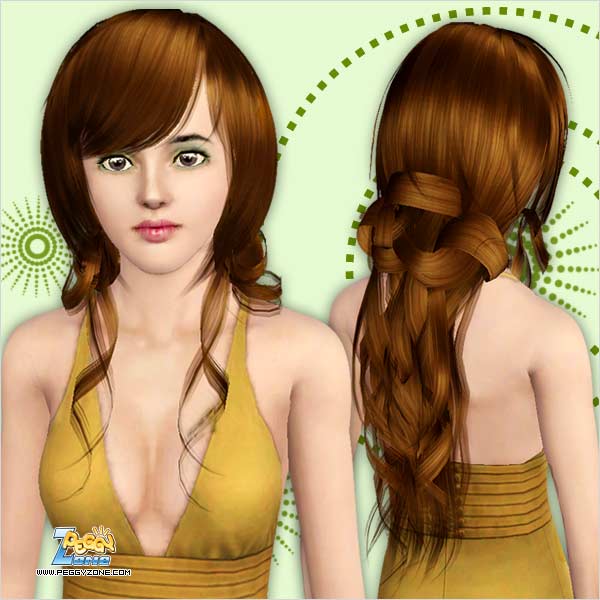 Fancy braid ID 373 by Peggy Zone for Sims 3