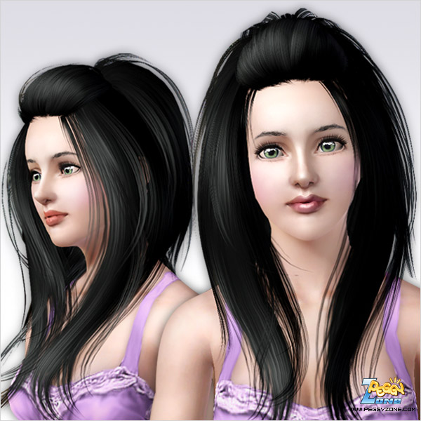 Rolled bangs hairstyle ID 62 by Peggy Zone for Sims 3