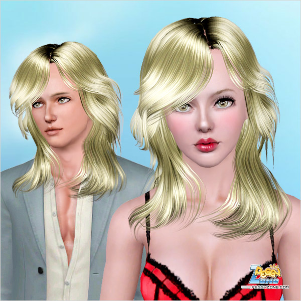 Fashion diva hairstyle ID 677 by Peggy Zone for Sims 3