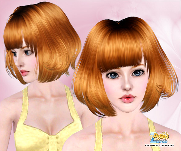 Inverted bob hairstyles ID 445 by Peggy Zone for Sims 3