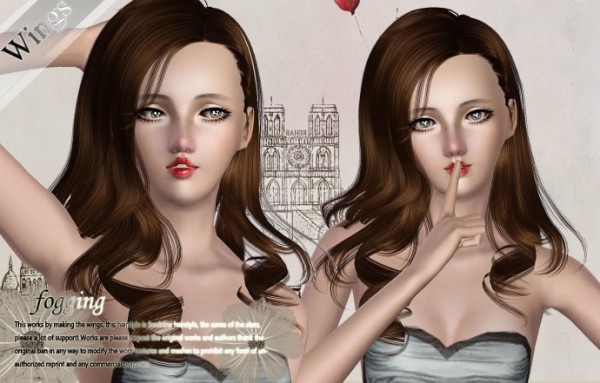 Lovely Hairstyle    Fogging by Wings for Sims 3