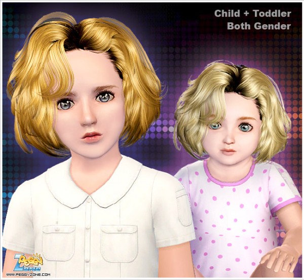  Teased bob ID 891 by Peggy Zone for Sims 3