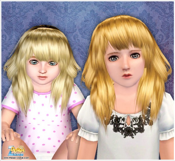 Voluminous long hair ID 896 by Peggy Zone for Sims 3