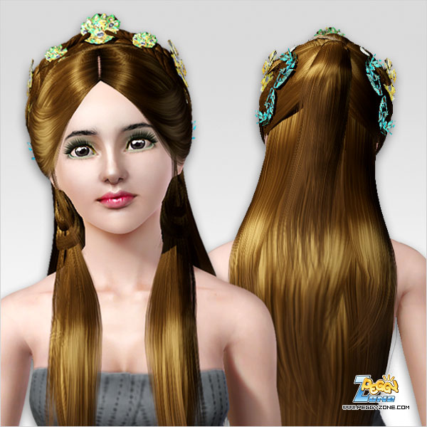 Russian hairstyle ID 197 by Peggy Zone for Sims 3