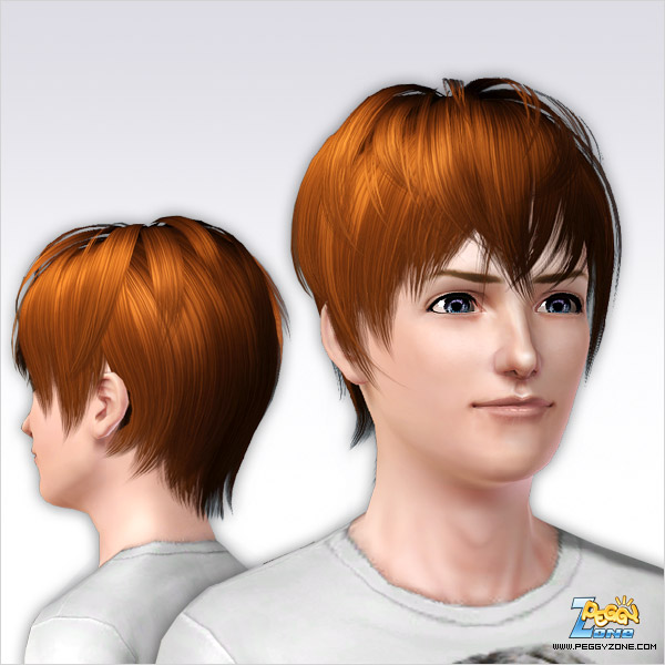 Tom boy haircut ID 000008 by Peggy Zone for Sims 3
