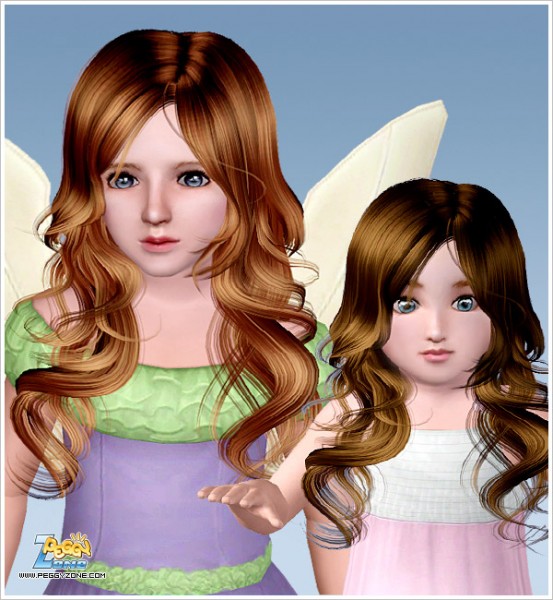 Curly waves hairstyle ID 764 by Peggy Zone for Sims 3