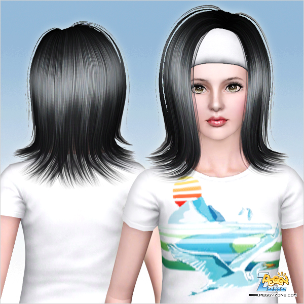 Headband haircut ID 623 by Peggy Zone - Sims 3 Hairs