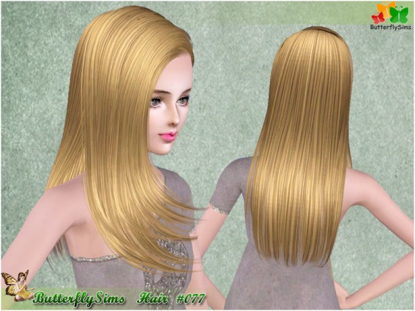 Stunner hairstyle   Hair 77 by Butterfly for Sims 3