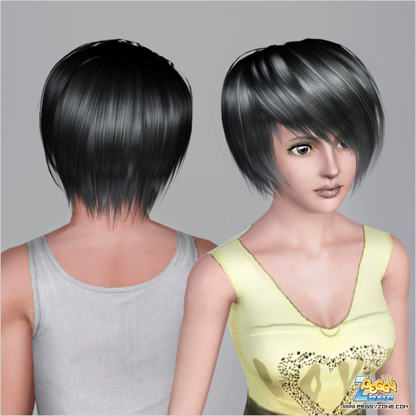Layered bob ID 451 by Peggy Zone for Sims 3