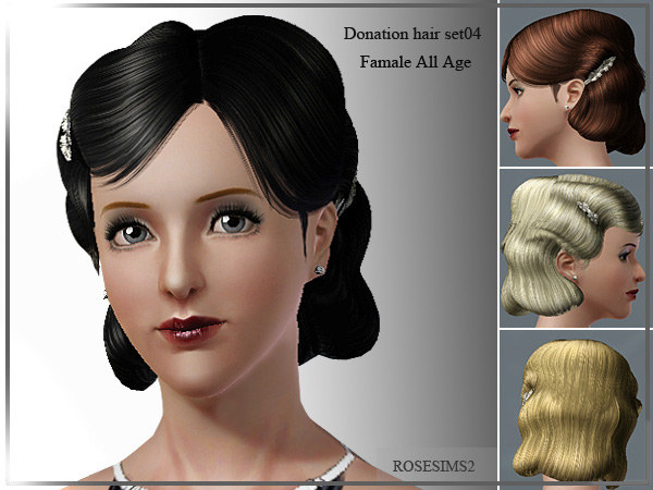 Dimensional waves hair by Rose for Sims 3
