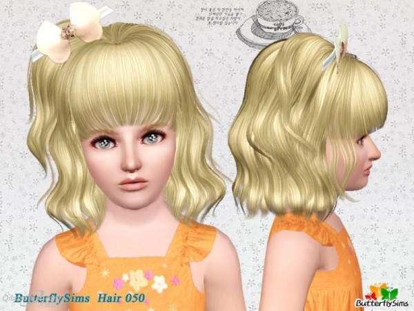 Flower Power hairstyle   Hair 50 by Butterfly for Sims 3