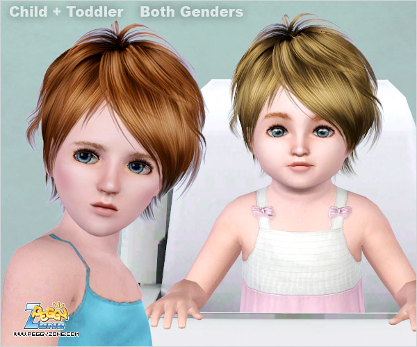 Sassy style haircut ID 460 by Peggy Zone for Sims 3