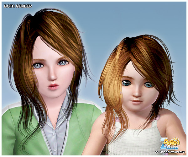 Wild hairstyle ID 770 by Peggy Zone for Sims 3