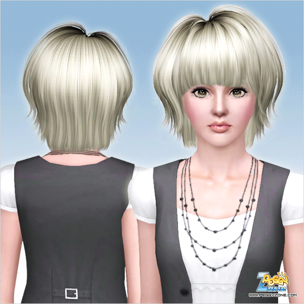 Very short bob haircut ID 625 by Peggy Zone  for Sims 3