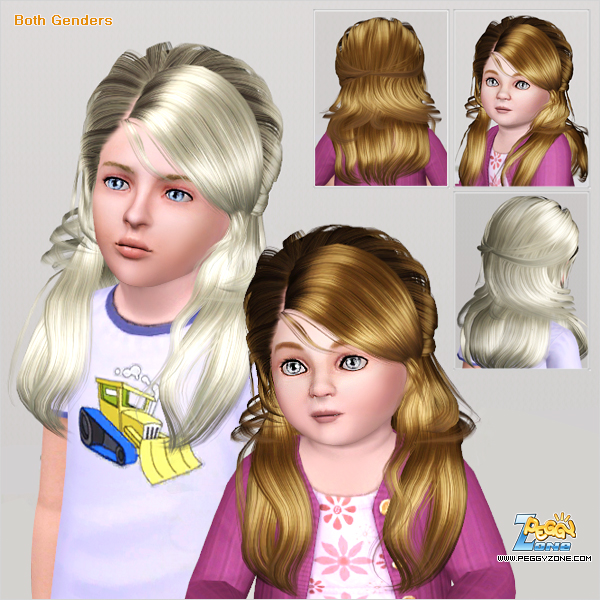 Princess hairstyle ID 474 by Peggy Zone  for Sims 3