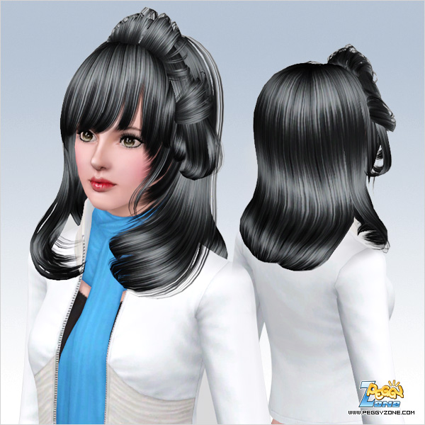 Haircut with bangs + 610 by Peggy Zone for Sims 3