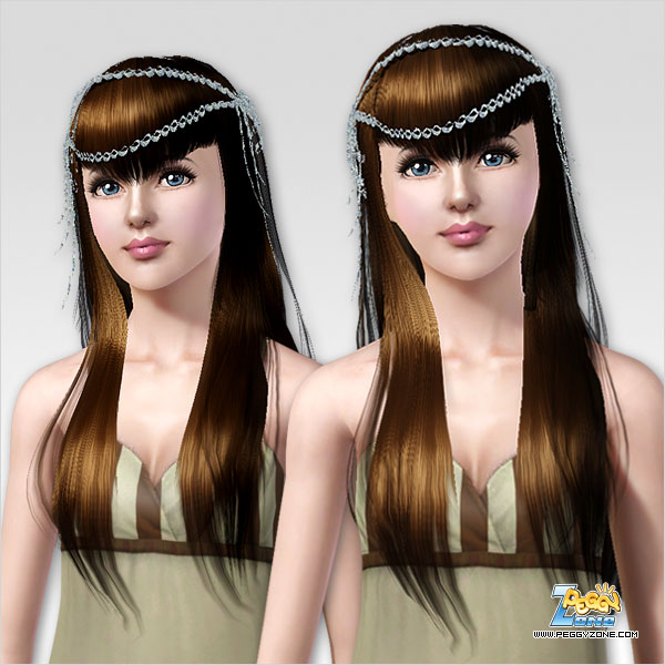 Fancy hairstyle ID 147 by Peggy Zone for Sims 3