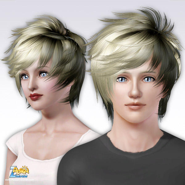Spiky haircut ID 65 by Peggy Zone for Sims 3