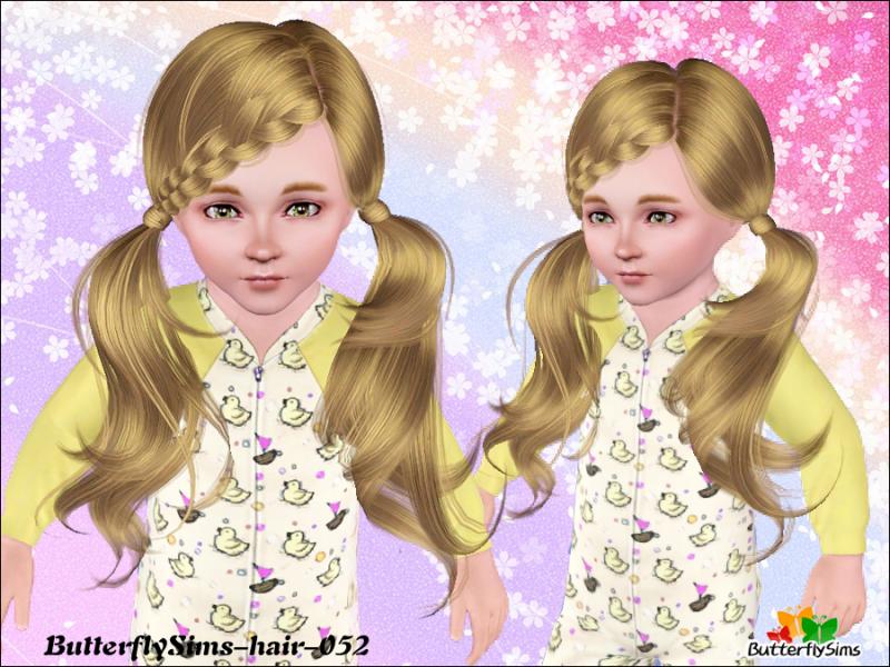 Contemporary hairstyle - Hair 52 by Butterfly Sims - Sims 3 Hairs