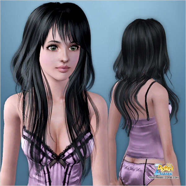 Highlighted hairstyle ID 355 by Peggy Zone for Sims 3