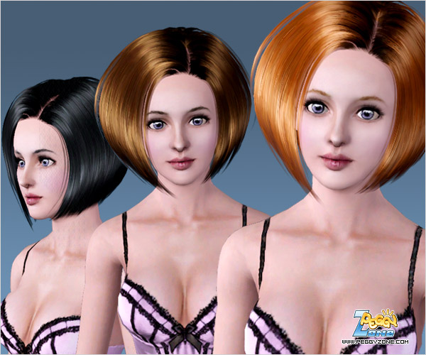  Classic bob ID 000013 by Peggy Zone for Sims 3