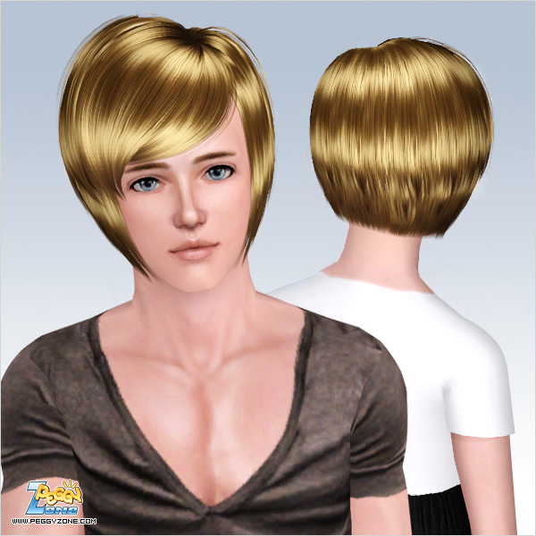 Straight and shiny bob ID 503 by Peggy Zone for Sims 3