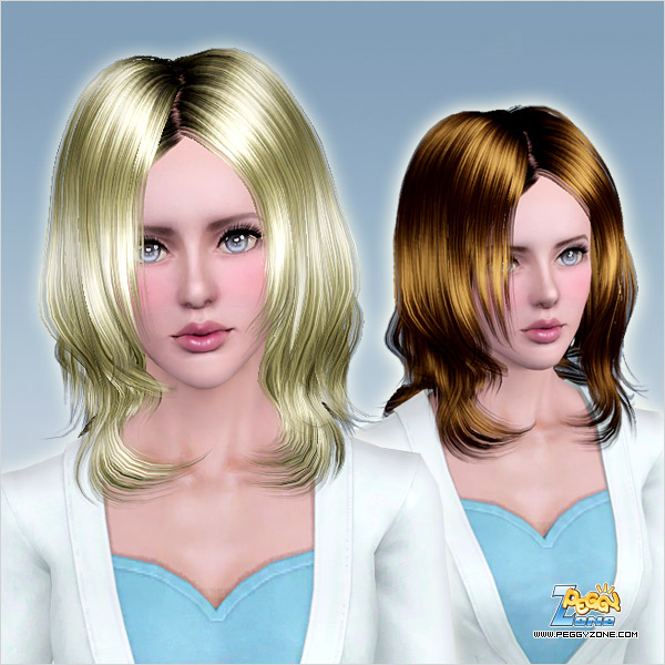 Bright and fringed hairstyle ID 737 by Peggy Zone for Sims 3