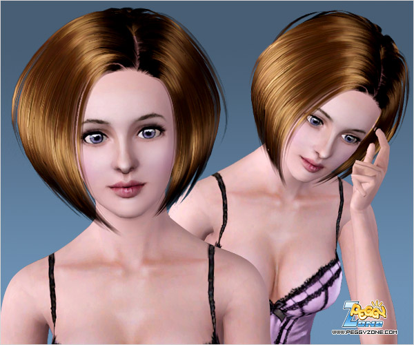  Classic bob ID 000013 by Peggy Zone for Sims 3