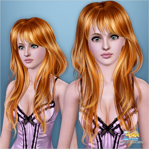 Highlighted hairstyle ID 355 by Peggy Zone for Sims 3